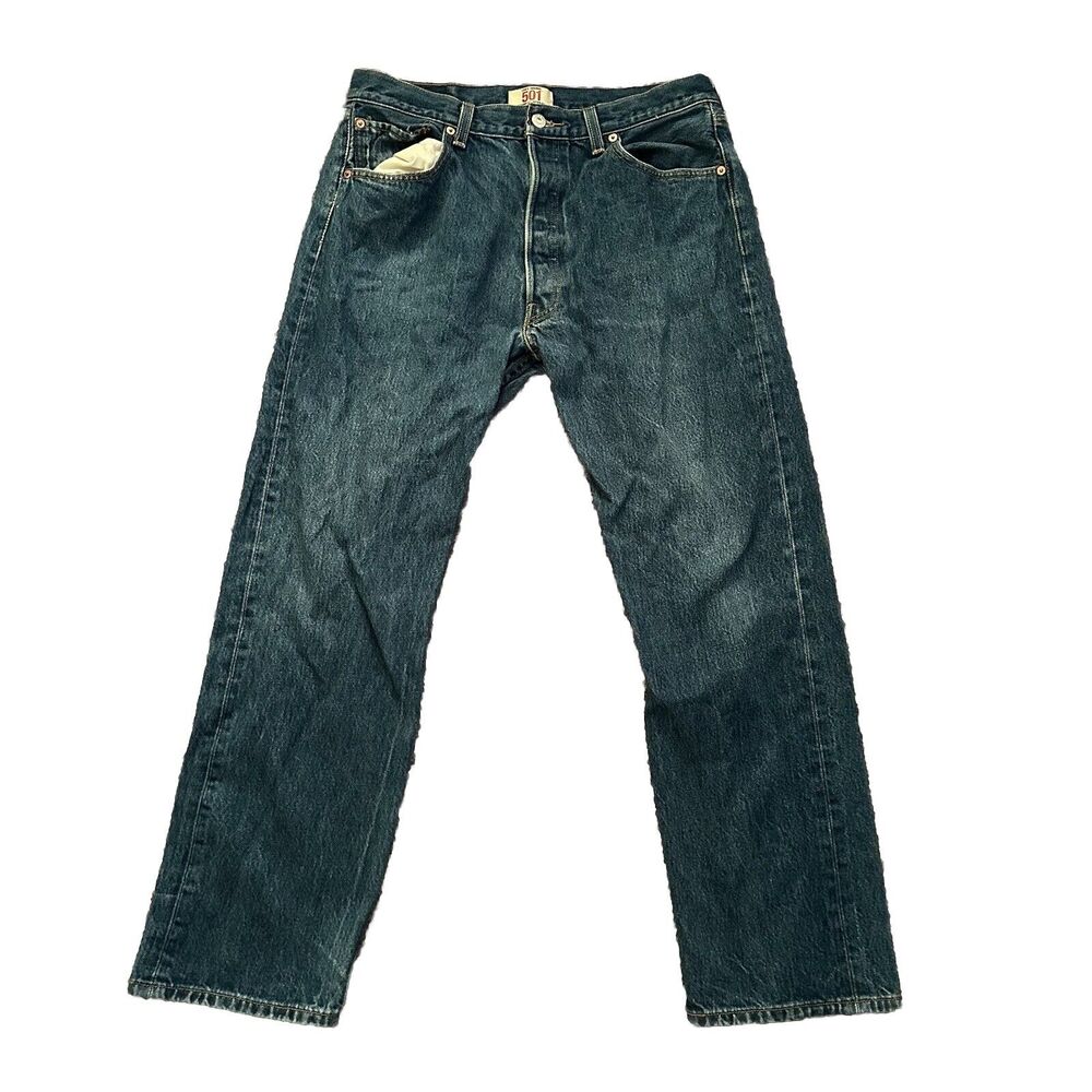 Levi's 501 Buttonfly Jeans Men's Size 36x32 100% Cotton (36x28)